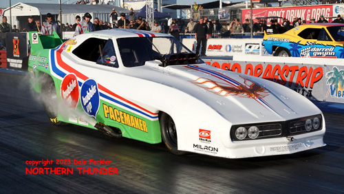 Ryan Hodgson - 'Bubble Up - Paemaker' (near lane) 
vs Kris Krabill - 'Bartone & Lebor Racing' (far lane)
